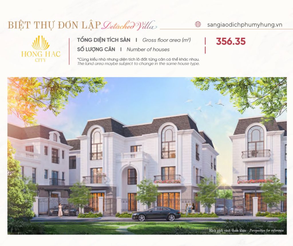 Biệt thự đơn lập hồng hạc phú mỹ hưng