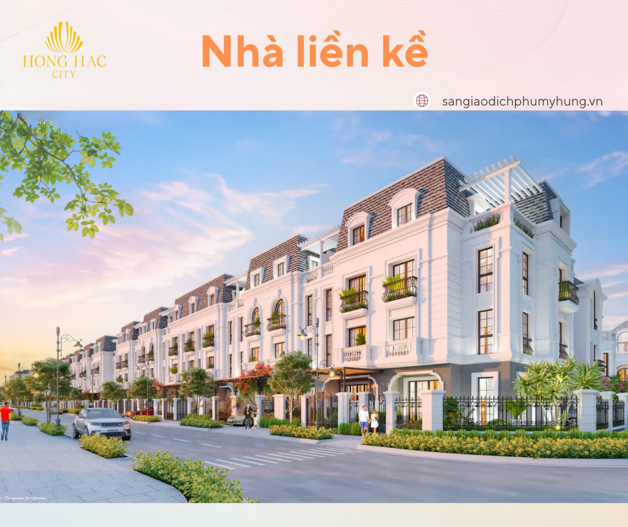 Nhà liền kề hồng hạc phú mỹ hưng